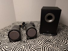 Altec Lansing BX1221 Computer Speaker + Subwoofer TESTED GRAY/BLACK picture