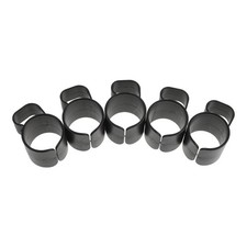 Plastic Mic Stand Cable Clips Black 5Pcs Durable Reusable Wire Holder Fastener picture