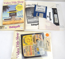 Pair VTG Apple II Video Title Shop Software One New Sealed Graphics II Computer picture