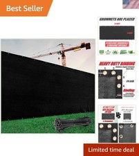 4' x 50' Black Fence Screen – 90% Visibility Blockage & Water Resistant picture