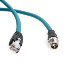 Eonvic M12 X-Code to RJ45 Cat 7e Industrial Ethernet Gigabit Cable 10M 32.8FT picture