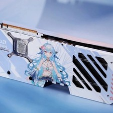 Yeston RX9070XT 16G Sakura Eye Water Atlantis OC Graphics card picture