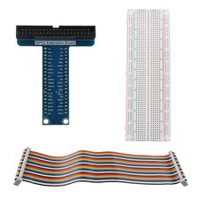T-Type GPIO Breakout Expansion Board + 40pin GPIO Flat Ribbon Cable + Breadbo... picture
