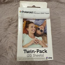20 Pack ZINK Zero Ink Photo Paper 2x3 Sticky Back Colorful Instant Prints picture