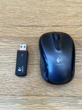 Logitech V220 M-RBS136 Travel Wireless Optical Mouse in Grey w/ USB Receiver picture