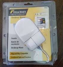 New Sealed Vintage 1995 Fellowes Desktop Mouse Model 99831 Designed For Windows picture