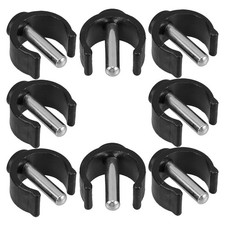 8 Pcs Replacement Rails Locking Clips Toilet Safety Handrail Clamp Raised Seat picture