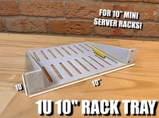 1U 10 Inch Server Rack Tray Shelf Mini Homelab Network 3D Printed Made USA picture