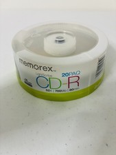 Memorex LightScribe CD-R 52X 700MB 80min 20 Disc Pack NEW SEALED picture