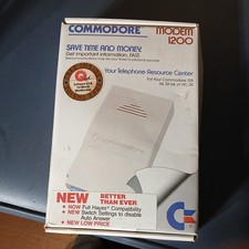 Commodore Modem 1200 Baud for Commodore 64, 128, SX-64 or VIC-20 SEALED picture