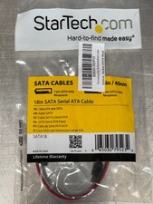 StarTech 18in Latching SATA Cable - Male SATA - Male SATA - 18 - Red picture
