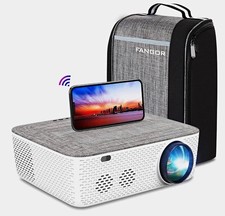 FANGOR F701 5G WiFi Bluetooth Projector 1080p Native 4K Support 340 ANSI TV Stic picture