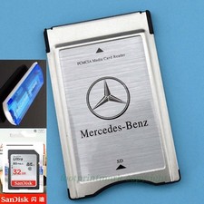 Genuine PCMCIA TO SD SDHC CARD Adapter for Mercedes-Benz+Sandisk 32G+Reader HOT picture