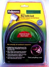 BEST LAPTOP PORTABLE CABLE LOCK * KRYPTONITE / FELLOWES * NEW * LOW PRICE  picture