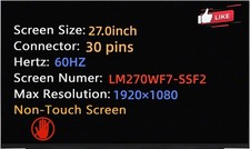 LM270WF7-SSF2 LM270WF7 (SS)(F2) 27.0
