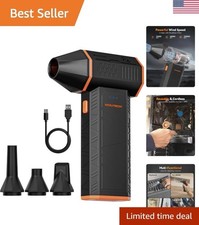 Portable MegaFlow 50 Compressed Air Duster - 3-Gear Adjustable & Lightweight picture