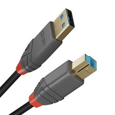 LINDY USB 3.0 cable type A/B anthra line 5m 5m Anthra Line picture