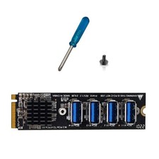 4 Ports USB 3.0 PCI-E Riser Card M.2 M to PCIE Extender Riser Expansion Card picture