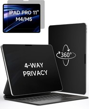 360° Privacy Matte Screen Protector for iPad Pro 11 inch, Anti Spy Glare picture