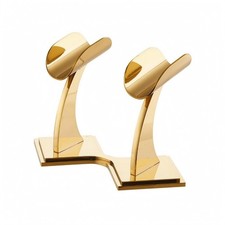 Dual-Microphone Audio Input Device Stand Stainless Steel Desktop Audio Input picture