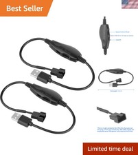 2-Pack USB 5V to 12V 4 Pin Fan Speed Adapter USB to Fan Adapter picture
