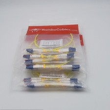 12 Pack OS2 LC to LC Single Mode Fiber Patch Cables 1.6ft/0.5m 10G Duplex picture