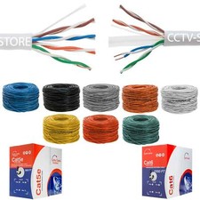 CAT5E CAT6 Cable 1000FT UTP Solid Network Ethernet Plenum Bulk Wire RJ45 Lan picture
