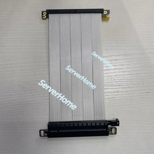 PCIe 4.0 x16 Dual Reverse GPU Riser Silver 18.5cm for ITX K39 T40 S300 S400 New* picture