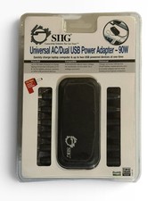 SIIG Universal AC/Dual USB Power Adapter 90W 12 Tips Laptop Charger NEW picture