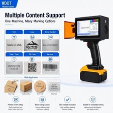 10W Portable Fiber Laser Engraver Metal Storage Rack Code Etching picture