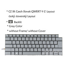 Czech Slovak Keyboard For DELL Inspiron 7430 7435 7620 7630, 7635 (2in1) Backlit picture