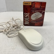 Nimble 1990s 3-Button Trackball Mouse - vintage Y2K Tech Computer hardware picture