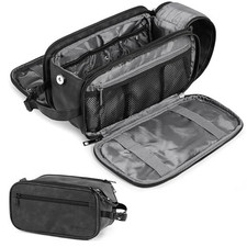 PAVILIA Toiletry Bag for Men, Hanging Travel Dopp Large (10.5x5.5x6), Black picture