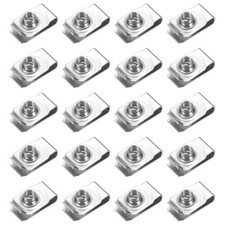 20 Pack M6 U Style Clip On Nuts 304 Stainless Steel U Type Fasteners picture