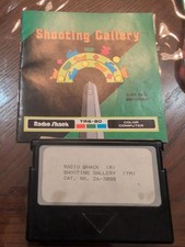 Radio Shack TRS-80 CoCo Shooting Gallery Cartridge Rare Early Generic Text Label picture