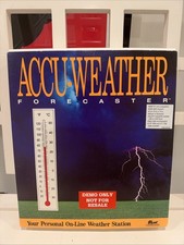 Vtg Accu-Weather Forecaster PC Software 1990 Big Box IBM 3.5
