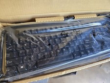 HP USB Wired Keyboard 672647-003 Black Full Size Open Box picture
