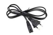 Figure 8 2 Slot Polarized Power Cord Cable EU Plug 2-Prong 7A 125V IEC-320 AC picture
