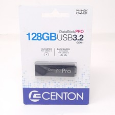 Centon DataStick PRO 128GB - USB 3.2 Flash Drive | Thumb Drive - Black picture