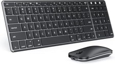 Bluetooth Keyboard and Mouse Combo for Mac, SKM64-2 Rechargeable Slim Wireless K picture