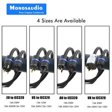 hifi P901 Multplex OFC Copper Schuko Power Cord HIFI Extension US/EU Power Cable picture