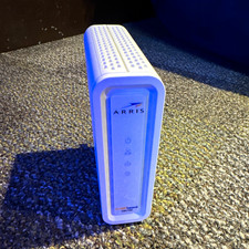 ARRIS SURFboard SB6190 DOCSIS 3.0 Cable Modem 1.4Gbps 1 LAN White w/ Adapter picture