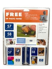 HP Photo Value Pack 57 and 58 Series Ink Cartridges + Photo Paper & Booklet NEW picture