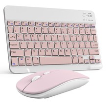 Wireless Bluetooth Keyboard and Mouse Set Rechargeable for iPad Laptop Mac PC US picture