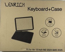 LENRICH 13A-1 KEYBOARD + CASE FOR IPAD AIR 13 M3 2025&M2 2024 BLACK picture