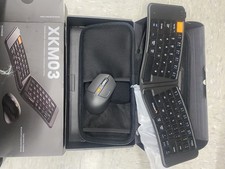 ProtoArc Ergonomic Foldable Keyboard Mouse XKM03 Portable Folding Bluetooth Case picture