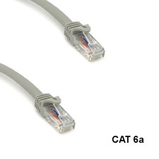 KNTK Gray 10ft Cat6a UTP Patch Cable 24AWG Panel Router Ethernet RJ45 Network picture