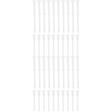 40Pcs White Silicone Rubber Computer Fan Screws Soft Durable Vibration Absorber picture