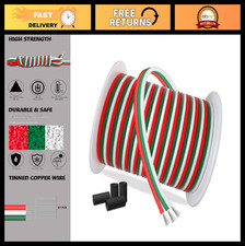 100ft 3 Pin Extension Cable 22AWG Stranded Copper Wire for LED Strips RGB 12/24V picture