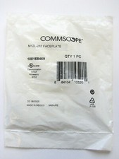 CommScope M12L-262 2-Port Faceplate, White picture